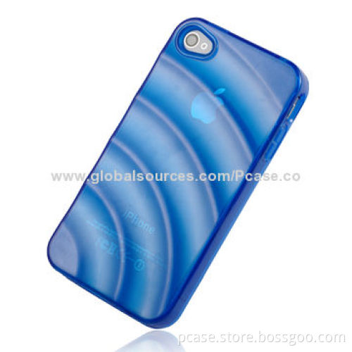 Popular Water Ripples Type TPU Cases for iPhone 4S, Various Colors Available